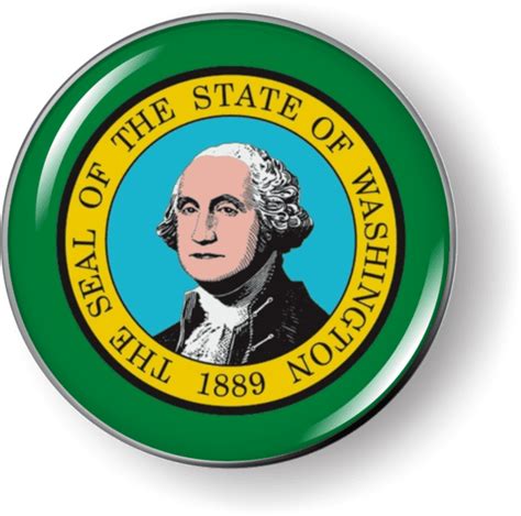 Washington - State Flag Emblem - Best License Plate Frames