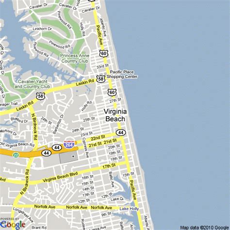 Map Of Virginia Beach Oceanfront Hotels | Virginia Map