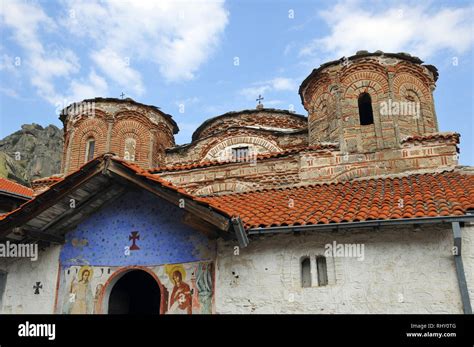 The Treskavec monastery on Mount Zlato (Zlatovrv) outside the town of ...