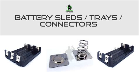 Battery Sleds / Trays / Connectors for 18650, 20700 & 21700 - Stealthvape