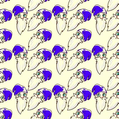 Gnome pattern, seamless pattern on bright background. 13512959 Vector ...