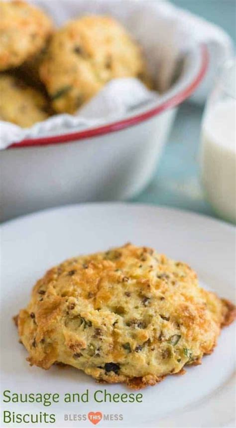 Sausage and Cheese Biscuits | A Simple Low Calorie Breakfast Recipe