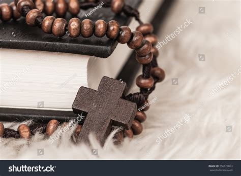 Christian Cross Necklace On Holy Bible Stock Photo 256129063 | Shutterstock