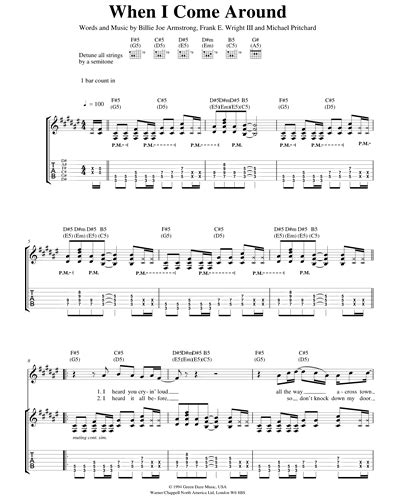 When I Come Around Sheet Music by Green Day | nkoda | Free 7 days trial