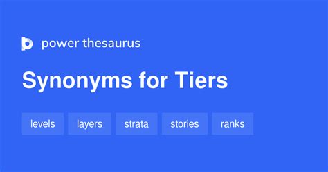 Tiers synonyms - 238 Words and Phrases for Tiers