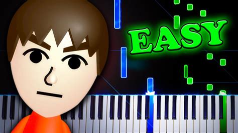 Mii Channel Theme - Easy Piano Tutorial - YouTube