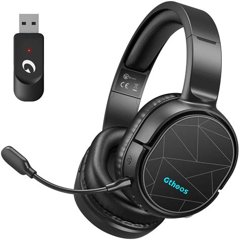 Gaming Headset, Gtheos Wireless Gaming Headset Lossless 2.4GHz for PC ...