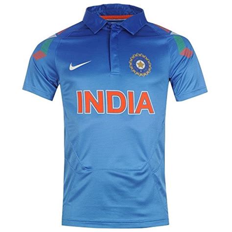 NIKE India Cricket Team Official ODI Uniform Indian Jersey Shirt Top Size S-XL (Replica)- Buy ...