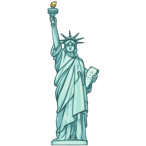 Statue Of Liberty PNG Image | Statue of liberty drawing, Statue of ...