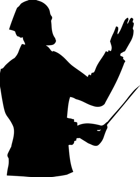 Music Conductor Silhouette Free Stock Photo - Public Domain Pictures