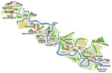 Bure Valley Railway Map