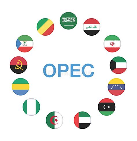 OPEC Members Countries National Flags. OPEC Members Countries Flags ...