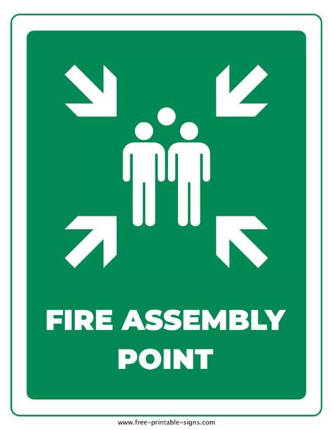 Printable Fire Assembly Point Sign – Free Printable Signs, 42% OFF