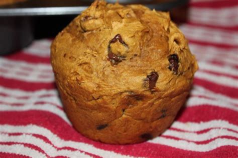Jumbo Pumpkin Chocolate Chip Muffins | Colie's Kitchen