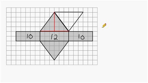 Surface Area Of Triangular Prism Net - YouTube