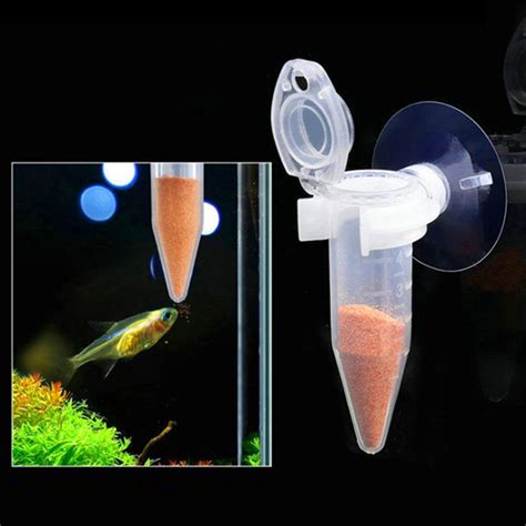 TOPINCN Fish Feeder,Durable Transparent Aquarium Shrimp Larvae Feeding ...