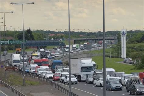 A19 traffic chaos as three car crash causes blockage on Tees Flyover - Teesside Live