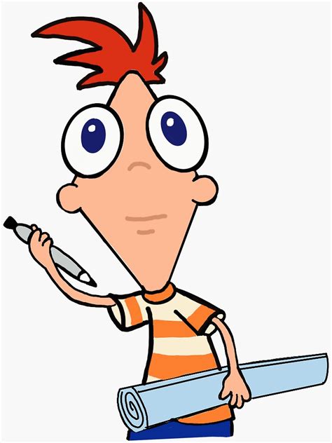 "Phineas Front View" Sticker for Sale by abbys8 | Redbubble