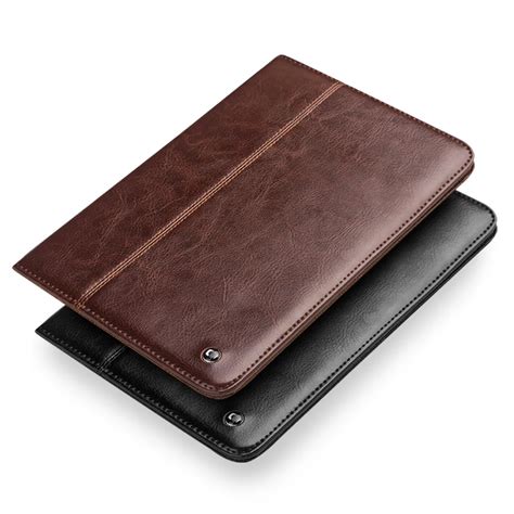 QIALINO Luxury for iPad mini 4 Case Genuine Leather Flip Stand Smart Wake up / Sleep Coque for ...