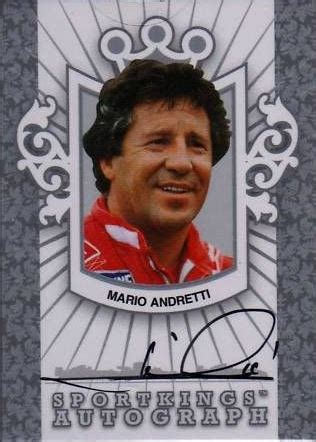 Mario Andretti Cards and Autographed Memorabilia Guide