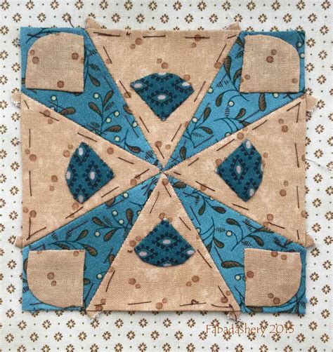 Fabadashery: Dear Jane Quilt - Block F11 On Target