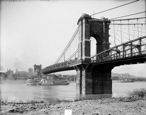 Roebling Bridge (Covington and Cincinnati Suspension Bridge) - HistoricBridges.org