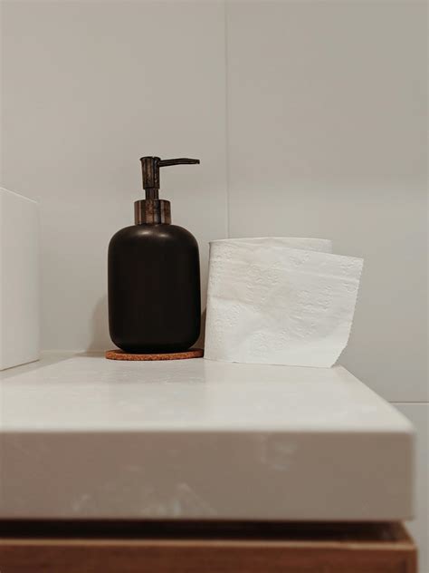 Soap Dispenser and Toilet Paper Roll · Free Stock Photo