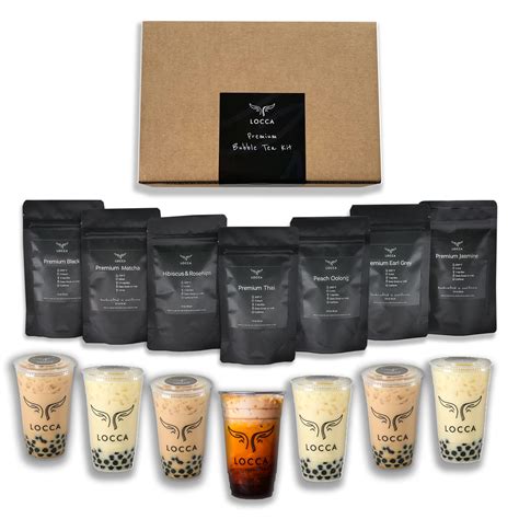 Ultimate Locca Premium Boba Tea Kit 56 Drinks DIY Bubble Tea Kit Party ...