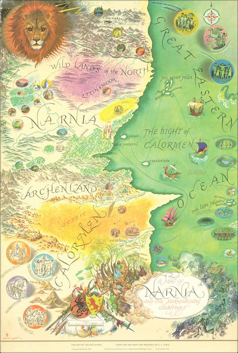 A Map Of Narnia And The Surrounding Countries - Barry Lawrence Ruderman CC3