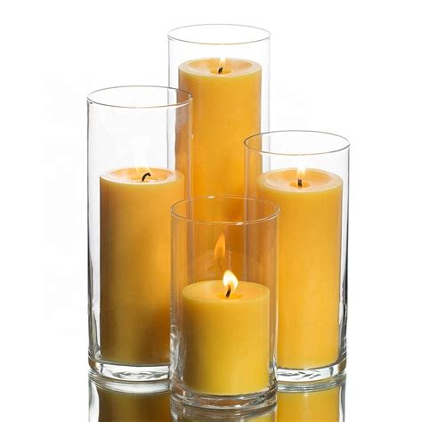 Wholesale Tall Clear Glass Tube Candle Holders Glass Pillar Candle Holder, High Quality candle ...