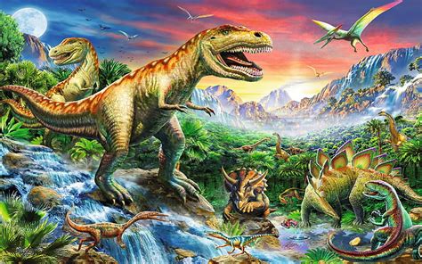 HD wallpaper: Dinosaurs, Tiere, Wasser, Deutschland, animal ...