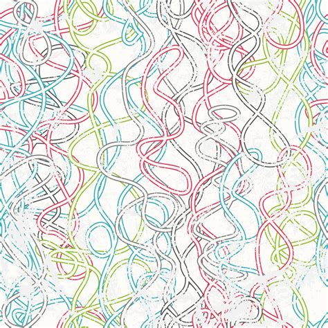 Premium Vector | Colored rope seamless pattern