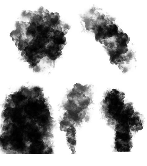 Black Smoke Cloud Overlay Bundle, Transparent Background, Banners Digital Download Print Art ...