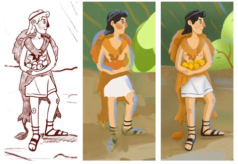 Children book "Greek mythology for children" on Behance