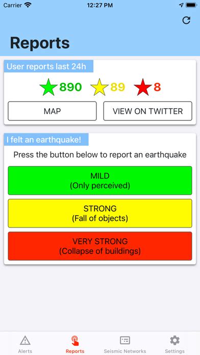 Earthquake Network screenshot