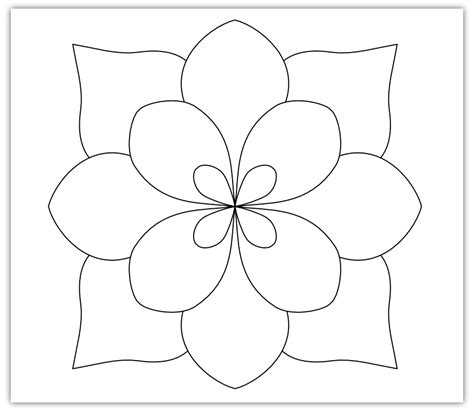 Flower Patterns for Kids Coloring