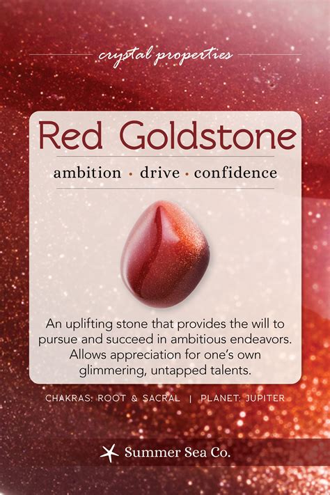 red goldstone | Crystal healing stones, Crystals, Gemstone healing