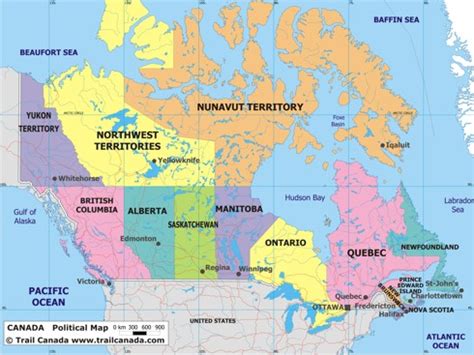 Political Canada Map