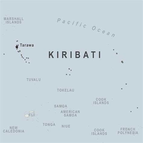 Kiribati (formerly Gilbert Islands), includes Tarawa, Tabuaeran (Fanning Island), and Banaba ...