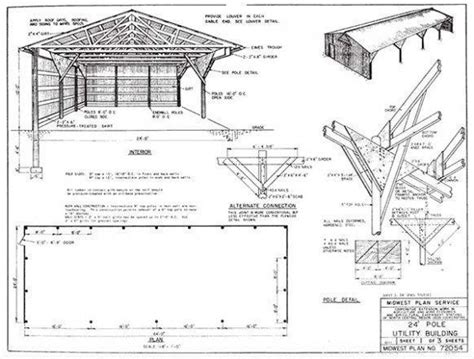 9 Great Lessons You Can Learn From Pole Barn Drawings | Pole Barn ...