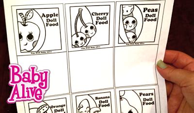 Baby Alive Doll Food Packet Template Printout!! | Baby alive doll ...