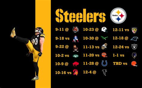 2024 Steelers Schedule Wallpaper - keri lynnelle