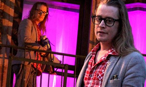 Macaulay Culkin films scenes for The Jim Gaffigan Show in New York