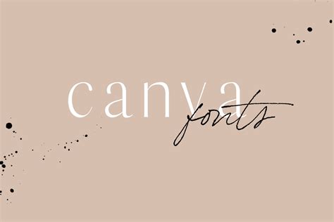 The Best Canva Fonts for Graphic Design Projects - blushcreated.com