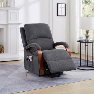 Heating Lift Chairs Power Recline Message Chairs w/Side Pockets - Bed ...