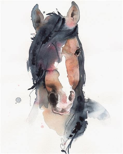 Aquarell, Kunst, Pferd - Malerei Ideen | Watercolor horse, Watercolor horse painting, Horse painting