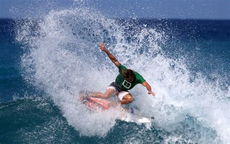 Surfing Banyons Beach Kailua Kona Hawaii USA