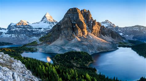 Desktop Hintergrundbilder Banff Kanada Natur Gebirge See 3840x2160