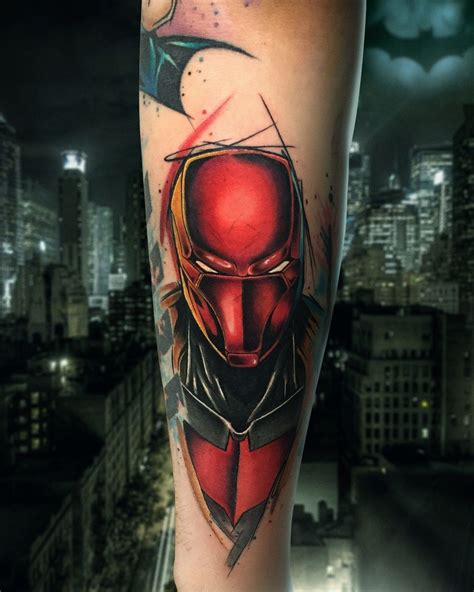 RedHood🔴⚫️ . . . . . #redhood #batman #redhoodtattoo #batmantattoo#comicstattoo #batman # ...