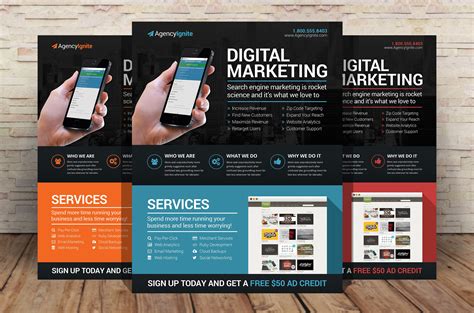 Digital Marketing Flyer PSD | Flyer Templates ~ Creative Market